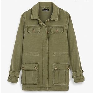 NEW Express Military Jacket Style Green Large